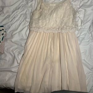 Lace/Crotchet flowy blush dress